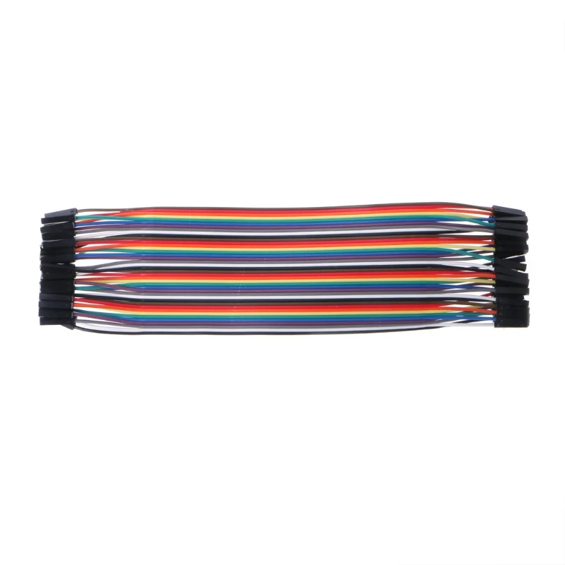 1A41089-20A 40 шт. кабели M-F/M-M/F-F Перемычка провод для макетной платы красочные GPIO ленты для DIY Kit - Цвет: 1A41089-20A