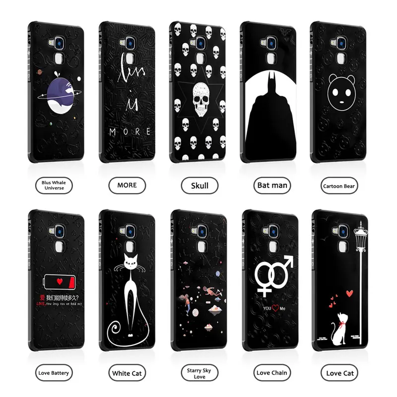 LEPHEE For Huawei Honor 5C Case GT3 Luxury 3D Cartoon Parttern Soft Silicone Phone Cover for 7 Lite |