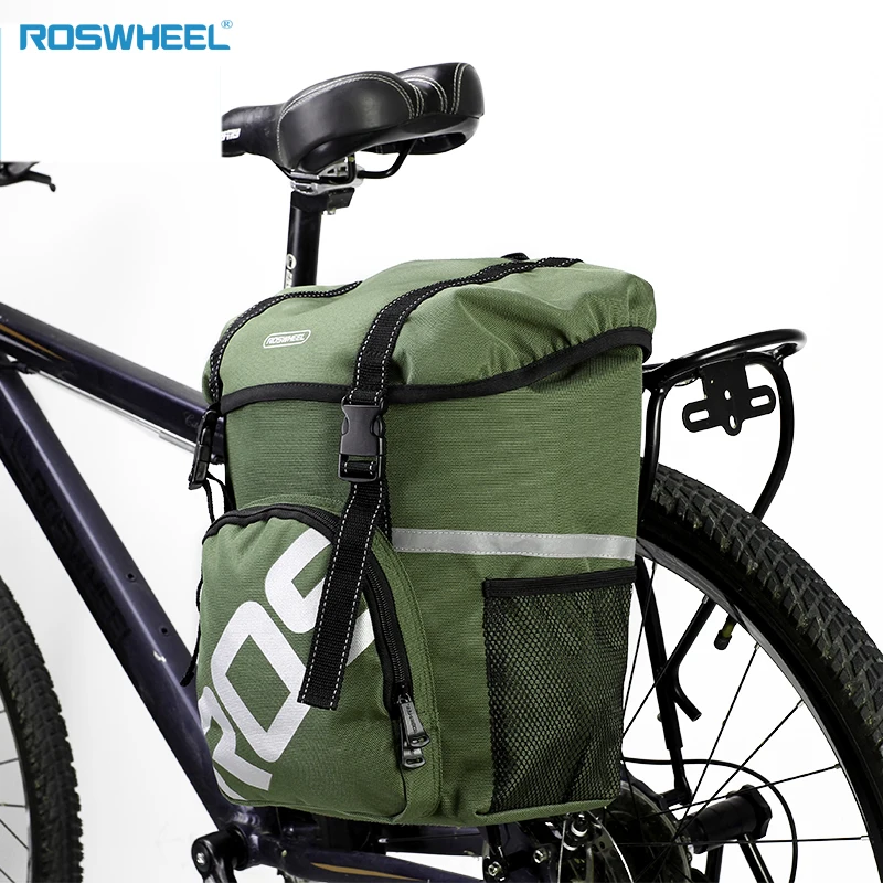 ROSWHEEL 15L водостойкая велосипедная задняя Сумка для велосипеда прочная сумка