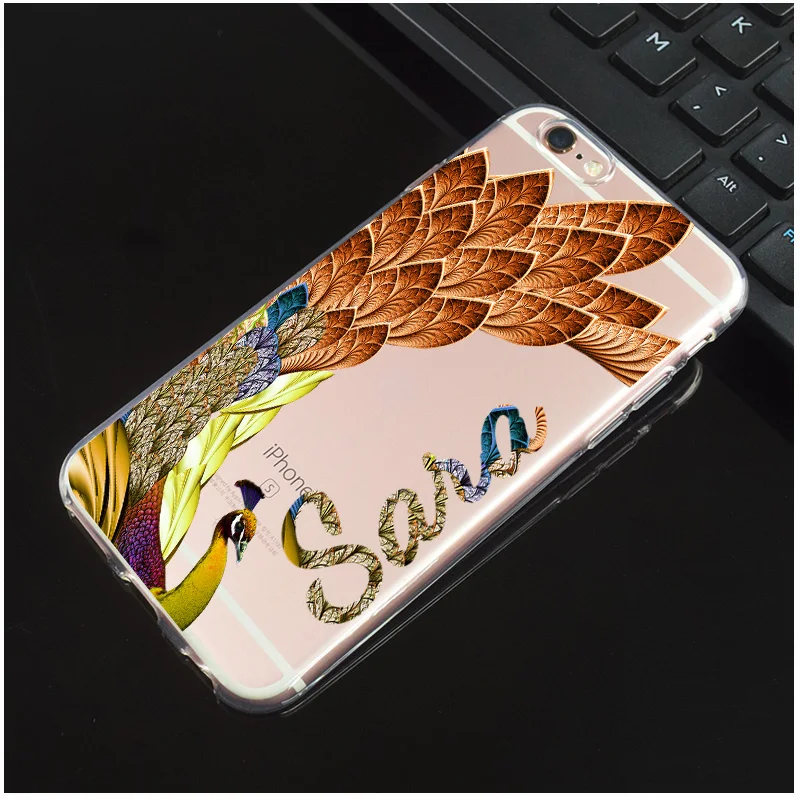 Чехол для iPhone 11 Pro XS XR Max 5 5S SE 6 6s 7 8 Plus X Цветочный Мягкий Силиконовый ТПУ
