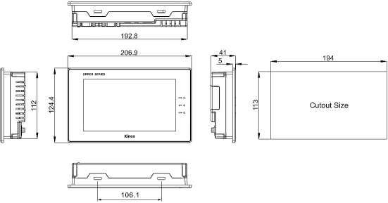 Kinco GL070 GL070E " TFT 800*480 HMI экранная панель, есть, быстрая
