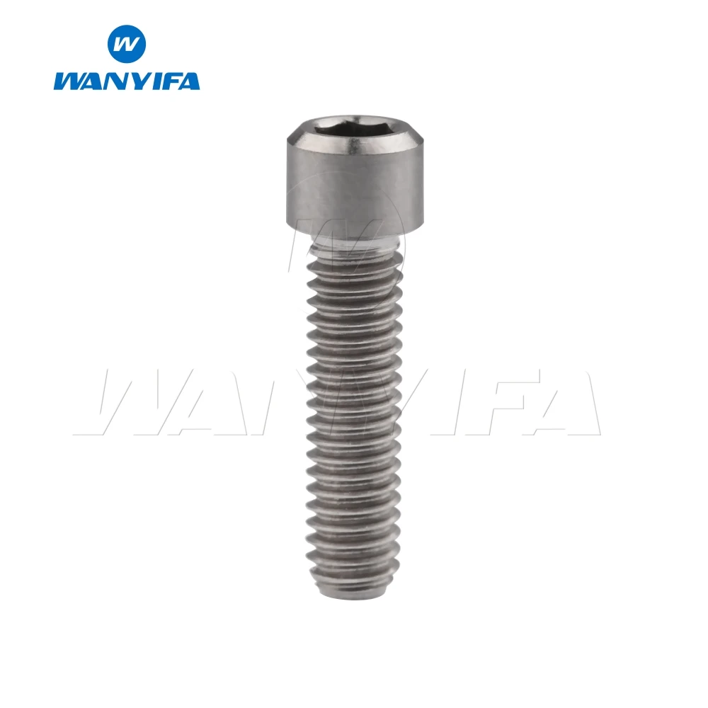 M4x20 Titanium Wanyifa Винт С Титановым болтом M4x10 13,5 15 20 25 мм маленькая головка клеймо для велосипеда задний/передний переключатель H/L Регулировка - Цвет: M4x20 Titanium