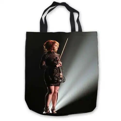 Пользовательские холщовые lindsey-stirling ToteBags ручные сумки сумка для покупок повседневные пляжные сумки складные 180911-04-63 - Цвет: Tote Bags
