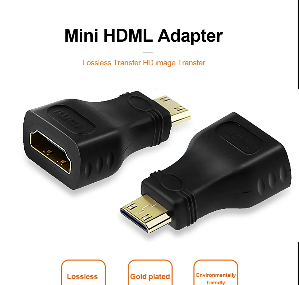 QGeeM MINI HDMI Тип C штекер HDMI Женский адаптер конвертер 1080 P 2K 4K для мини ПК HDTV HD камера 5504