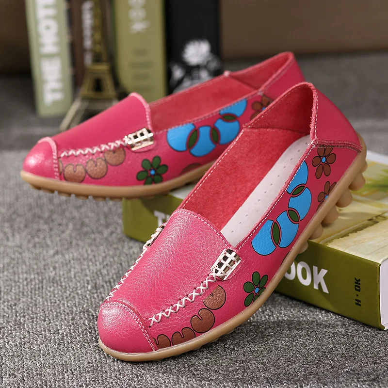 А shugena Новинка 2017 года поступления Натуральная кожа женская обувь на плоской