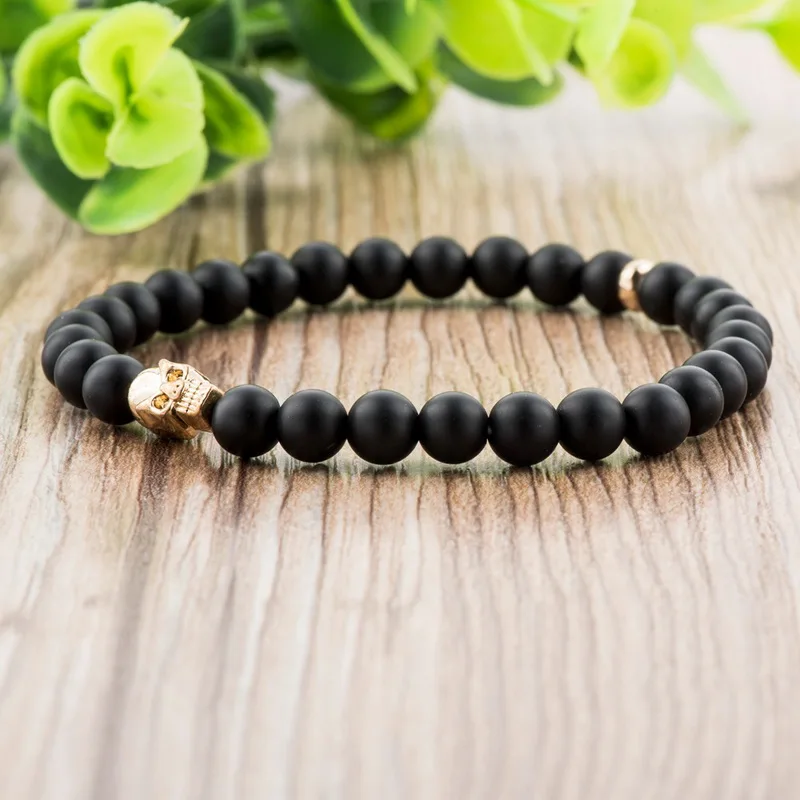 Браслеты TOUCHEART ручной работы с золотыми бусинами в форме черепа браслеты для