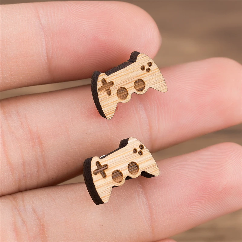 Игровой автомат серьги консоль игра управление модные для унисекс деревянная