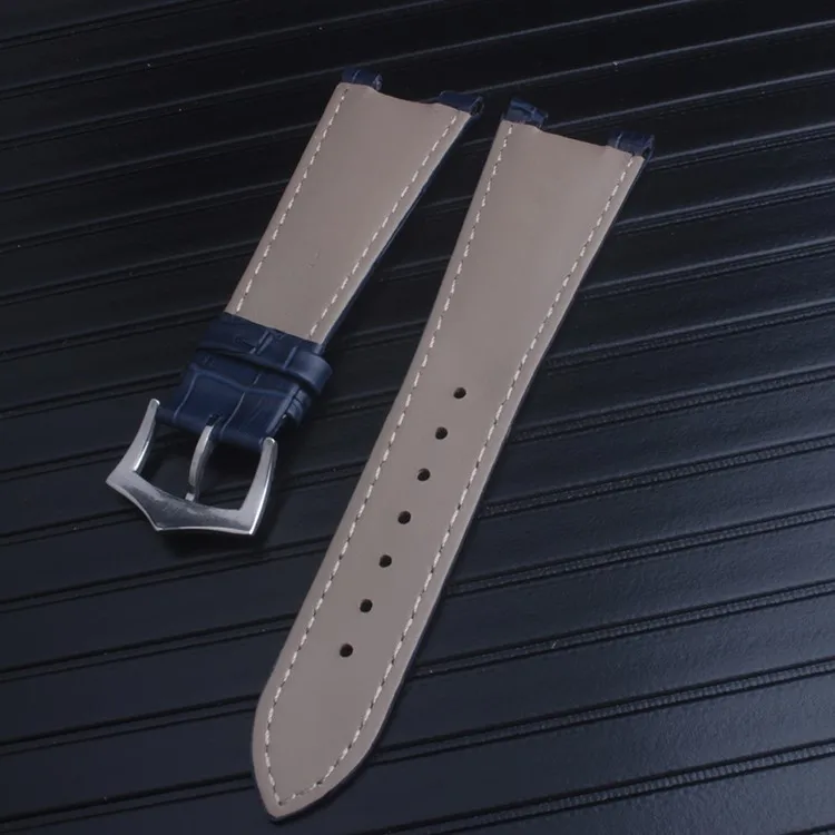 Черный коричневый синий ремешок из натуральной кожи браслет (подходит) Patek Philips