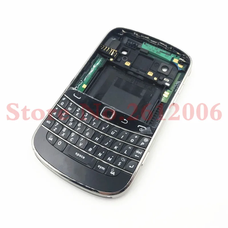 Хорошее качество для Blackberry bold 9900 корпус батарейного отсека задняя крышка чехол+ клавиатура