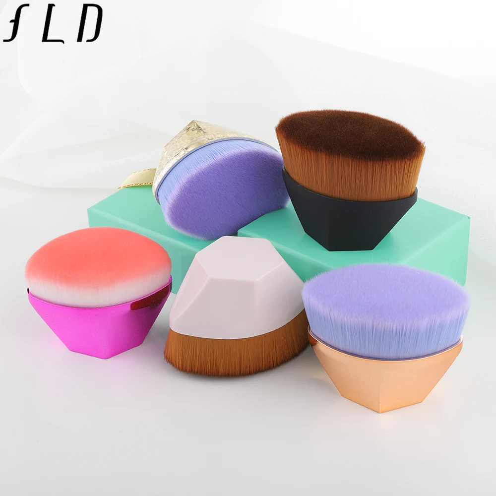FLD 1Pcs 14 Colors Premium Foundation Brush Powder Face Makeup Cosmetic Tools Kit High Quality Portable Beauty Essential | Красота и