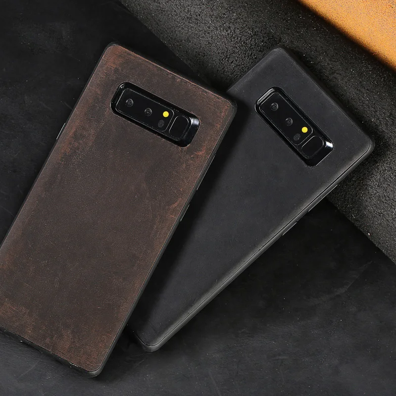 Кожа Ретро crazy horse кожа для Samsung Note 8 чехол все включено мобильный телефон