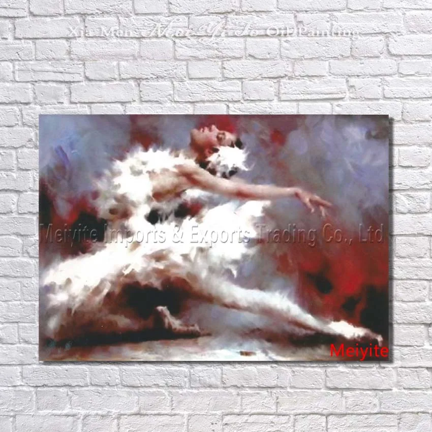 

Free Shipping High Quality 100% Handmade no Frame Oil Painting on Canvas Wall Pictures for Living Room Decor Dance Girl Pictures