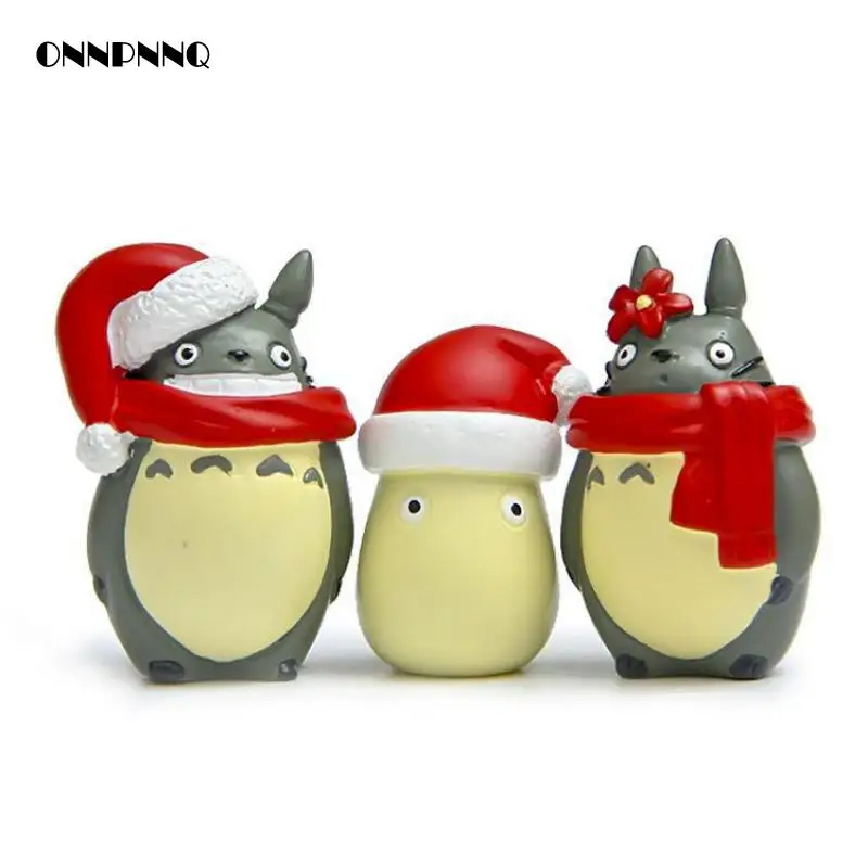 Kawaii Totoro Рождественская коллекция шарф для влюбленных миниатюрные Фигурки