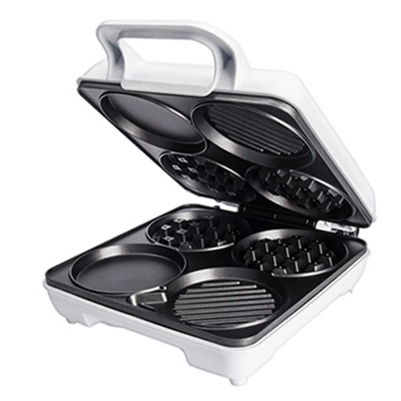 Multi-Functional Waffle Maker Three-in-one breakfast Machine Four-Hole Muffin Egg Frying Pan Pancake SW-289HW | Бытовая техника
