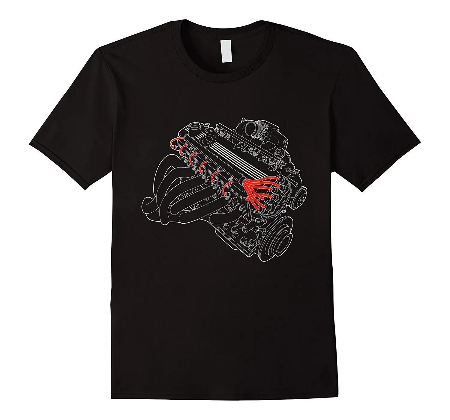 

2019 Hot sale Fashion Vintage Racings Inline Big 6 NA Engine Tee shirt