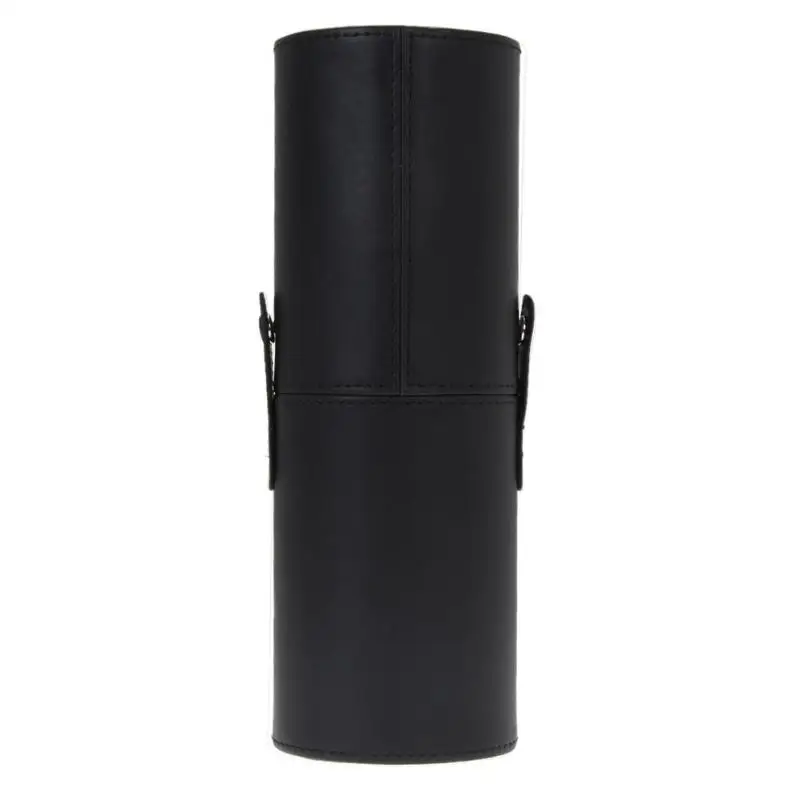 Black 8,9 ''путешествия из искусственной кожи косметические кисти для путешествий подставка для ручек, для хранения пустой держатель визажиста кисточки в сумке Органайзер макияж инструмент - Handle Color: Black