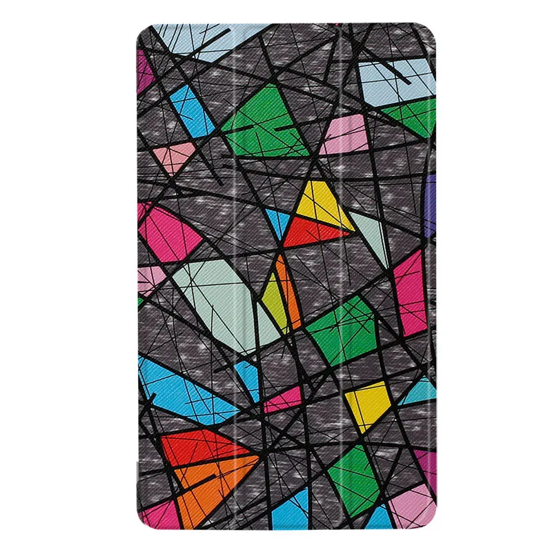 Белый Для Amazon Kindle Fire HD 10 Tablet чехол для Amazon HD 10 Smart печати Флип кожаный чехол Стенд капа Fundas+ стилус - Цвет: Белый