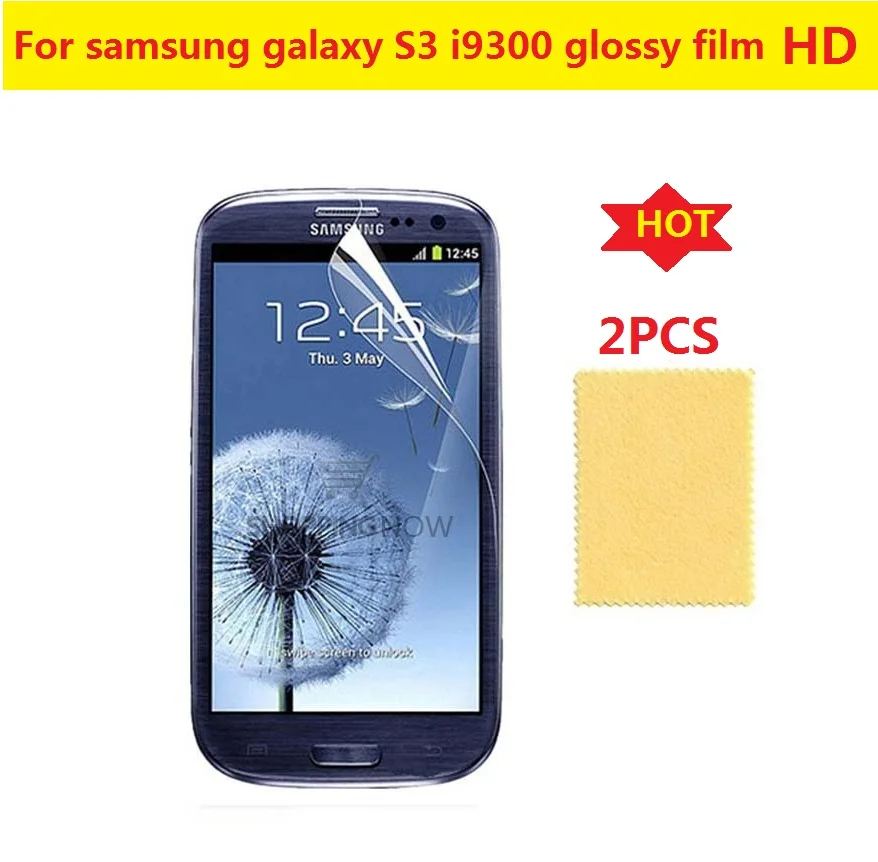 2 шт HD прозрачная глянцевая пленка для Samsung galaxy S3 i9300/S4 i9500/S5 i9600/S6 G9200/S7 G930/S8 / S8 S9 Plus