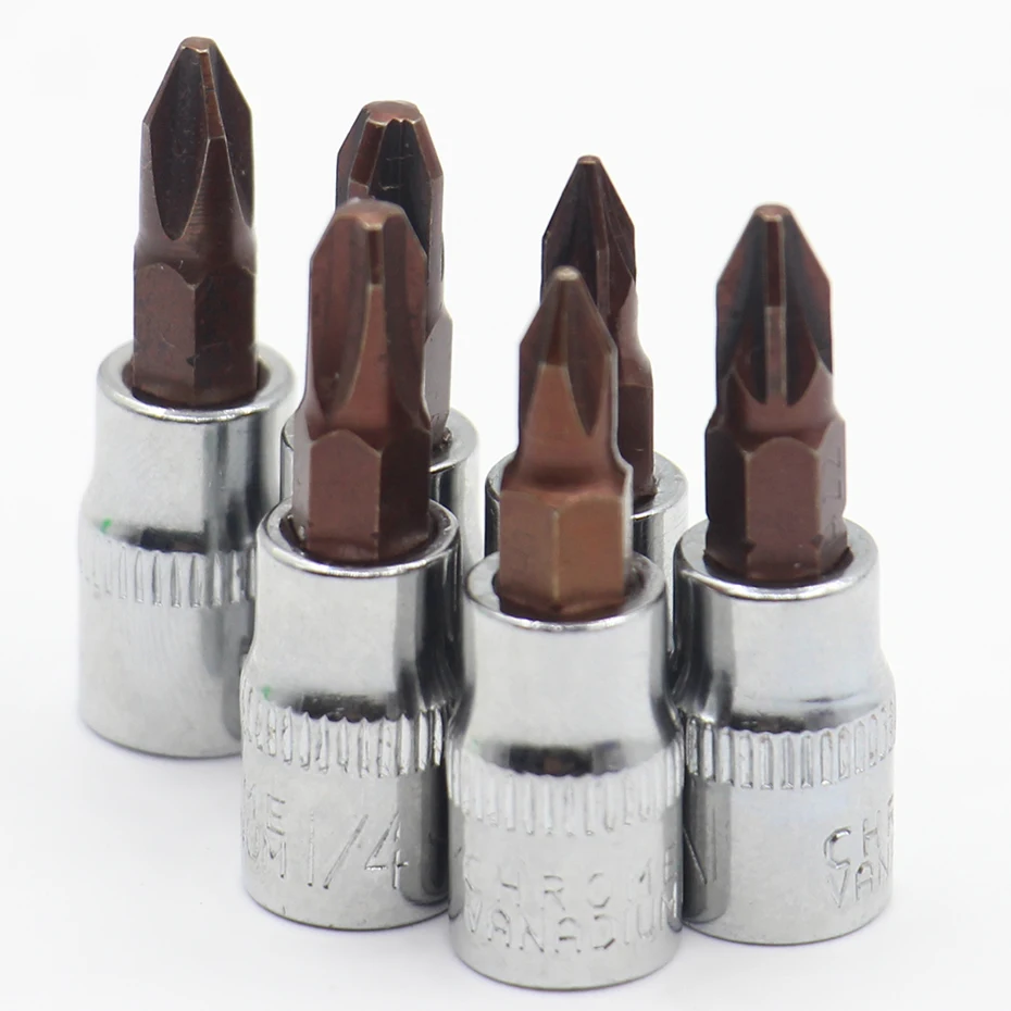 1 шт. насадки для головки привода Philips posiidriv 1/4 дюйма PZ1 PZ2 PZ3 PH1 PH2 PH3|Отвертка| |
