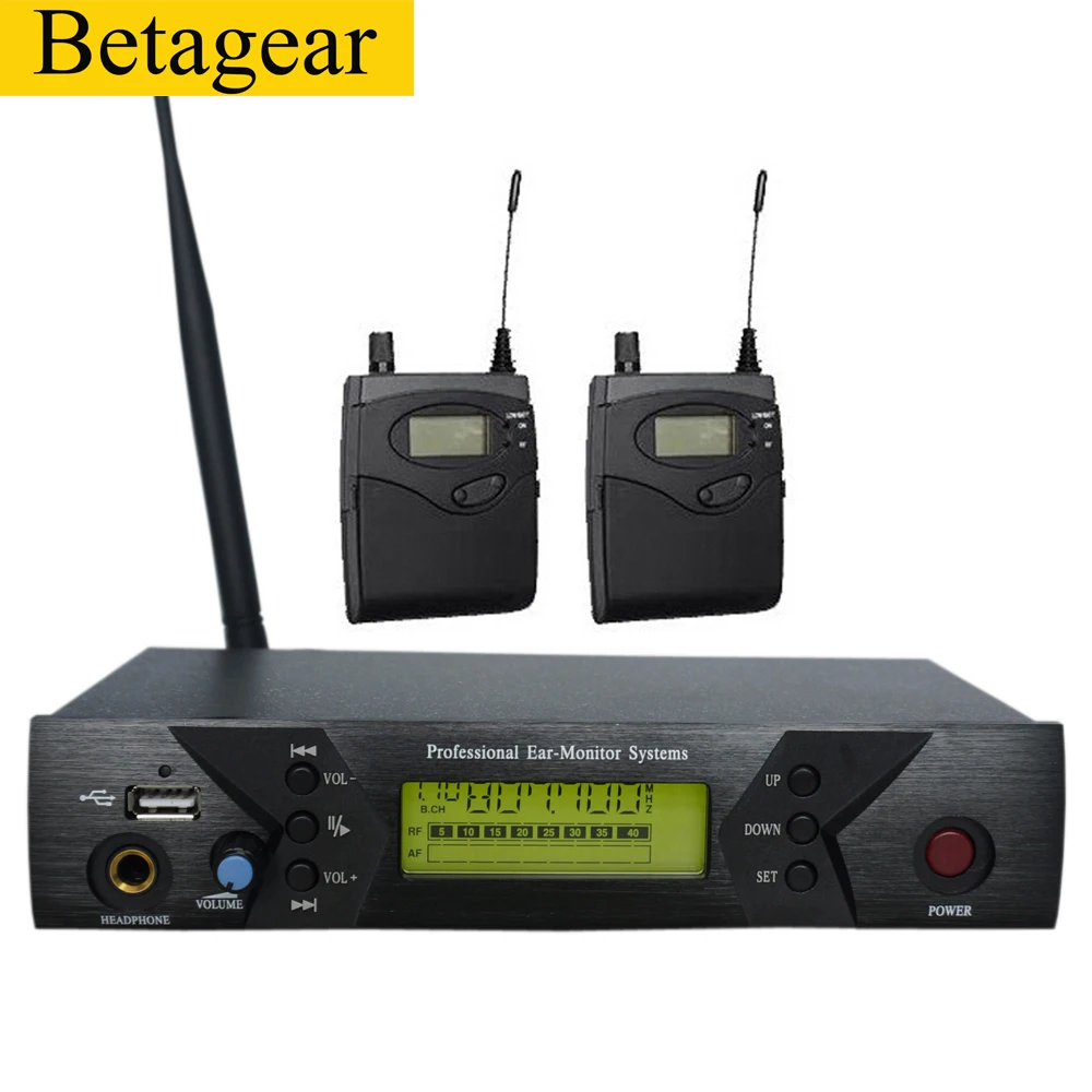 Betagear BK-510 беспроводной в ухо монитор системы мониторинга сценический ухо Мониторы персональный внутриканальный монитор Беспроводная система для сцены