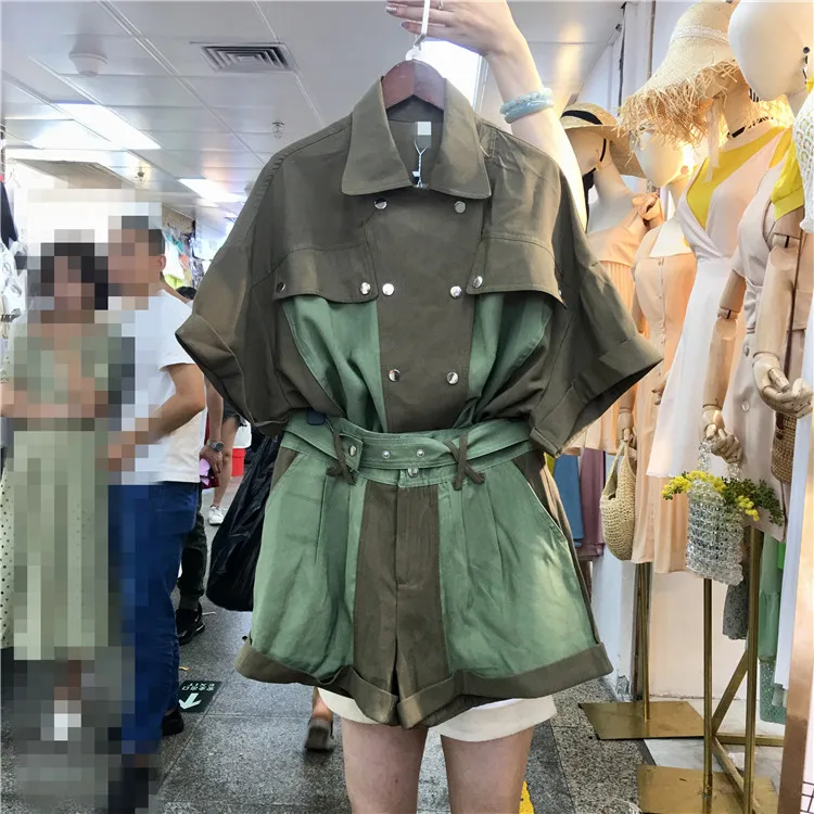 Женский хлопковый комплект из 2 предметов с v образным вырезом Повседневная