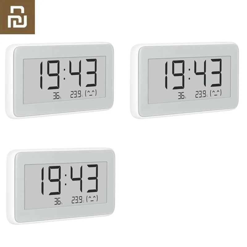 3Pcs Xiao mi jia Bluetooth температура Hu mi dity сенсор E-link ЖК-экран цифровой термометр измеритель влажности Смарт связь mi APP - Цвет: 3Pcs