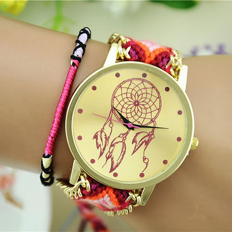 Dropshipping Women Leather Bracelet Watches Fashion Casual Friendship Wrist Relojes Mujer Relogio Feminino Clock #C | Наручные часы