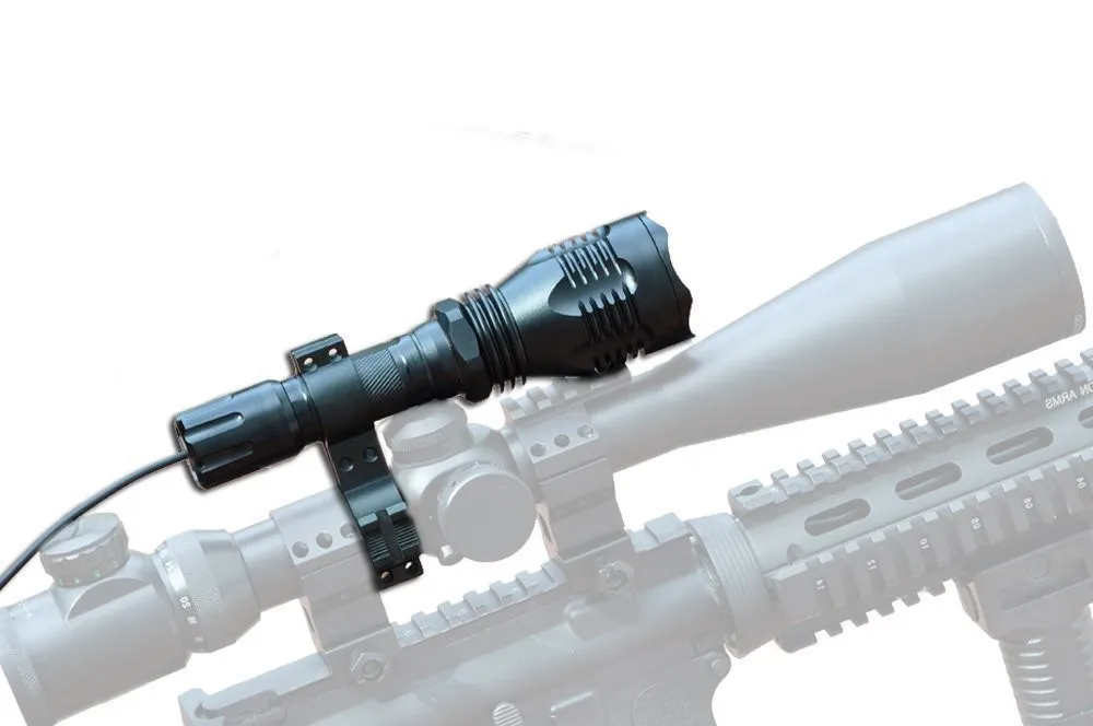 1 режим CrazyFire CREE XPE красный светильник ночной тактический охотничий светодиодный