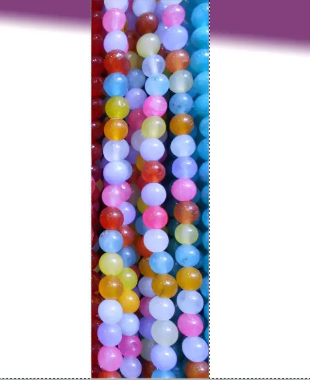 Бусины из натурального камня 8 мм 10 окрашенные в разные цвета для изготовления