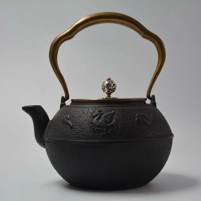 

Покрытие железного горшка Rosefinch, покрытие из меди к меди, старинный Железный чайник, Южный Железный чайник, кипяченый чай 1,2 л