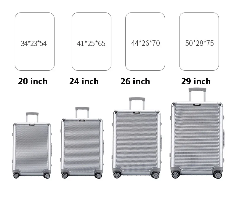 CARRYLOVE 2" 24" 2" 29" алюминиевая рама Скалка багажа Спиннер жесткий Дорожный чемодан на колесиках