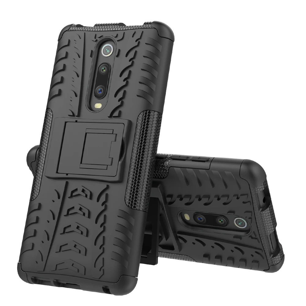 Противоударный чехол Thouport для Xiao mi Red mi K20 mi 9T Pro силиконовый чехол s Гибридный Жесткий Чехол для Xiaomi mi 9 SE красный mi K20 Pro Чехол - Цвет: Черный