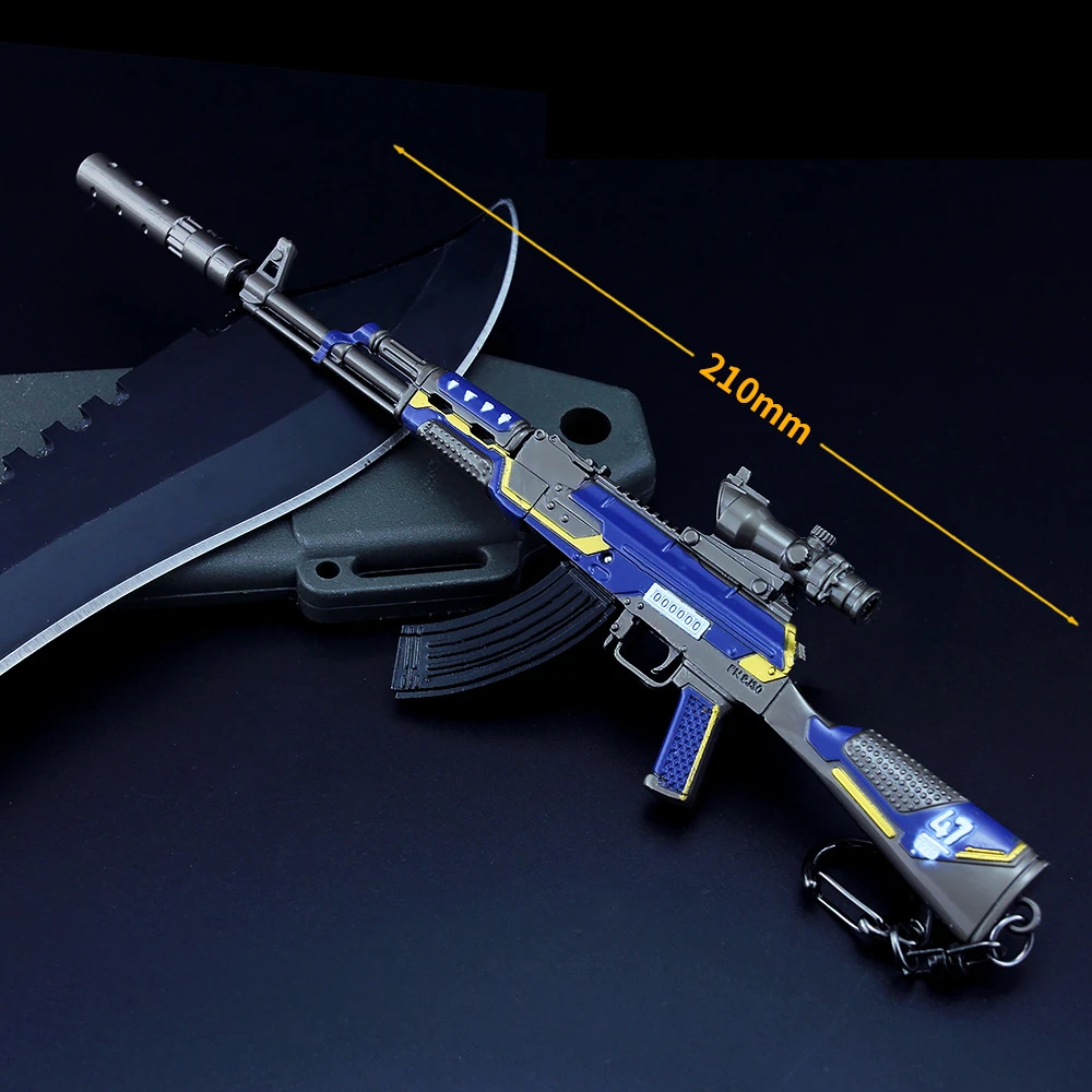 Новая игра Playerunknown's боя PUBG Косплэй реквизит 9 Стиль 98K AWM AKM пистолет металлическая ий Брелок с подвеской игрушки 6 шт./компл