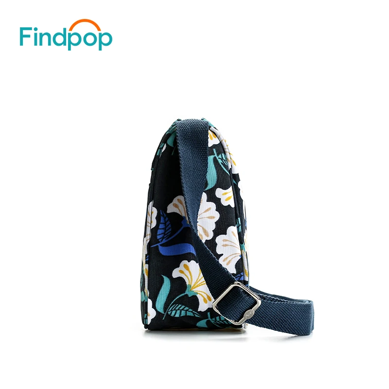Findpop повседневные сумки через плечо для женщин Новые водонепроницаемые маленькие сумки-мессенджеры модные холщовые сумки через плечо с цветочным принтом