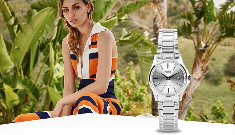Casio Часы Указатель серии Простой Календарь Кварцевые женские watchLTP-1183A-7A