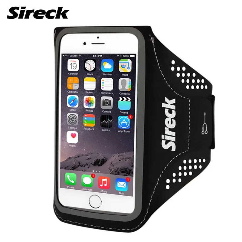 Sireck Работает Мешок Сенсорный Экран 5 &quot/5.8&quot Запуск Бег Рука сумки Телефон