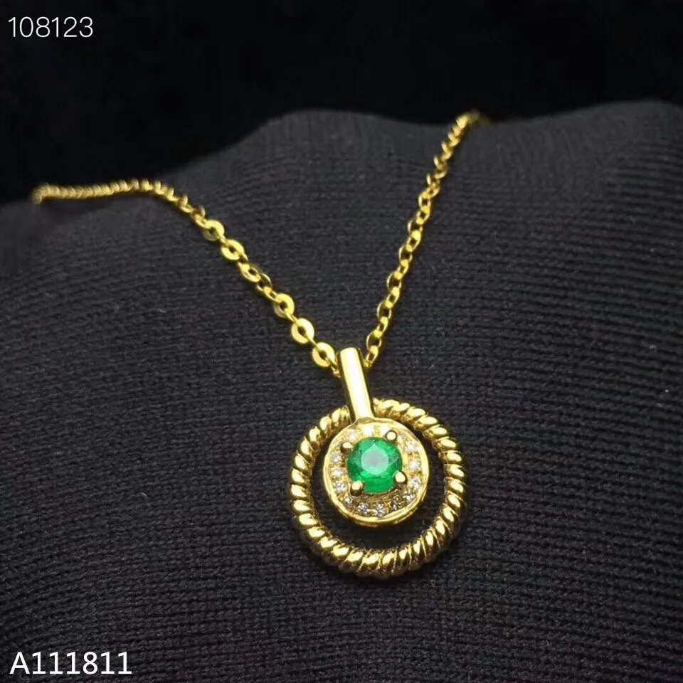 KJJEAXCMY boutique jewels 925 Чистое серебро инкрустированный натуральный изумруд Дамский