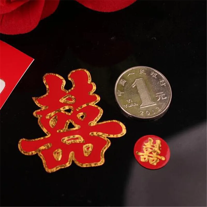 Китайские свадебные красные золотые лазерные блестящие бумажные резные дверные