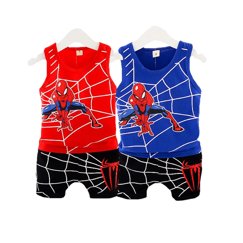 Комплект летней одежды из 2 предметов для маленьких мальчиков и девочек