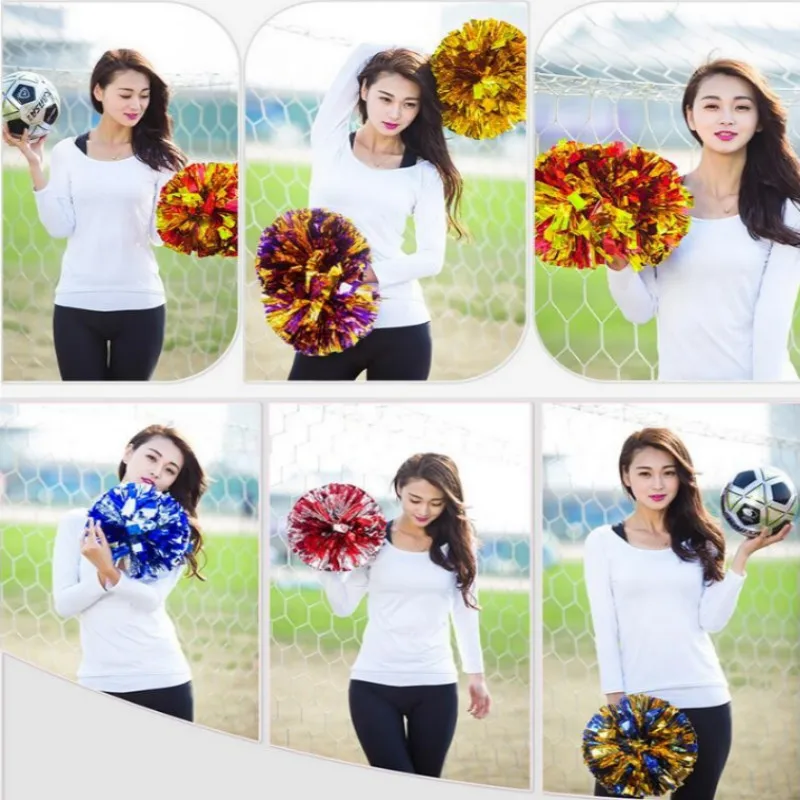 6 дюймов ручные помпоны Чирлидера Черлидинга Cheer Танцевальная вечеринка