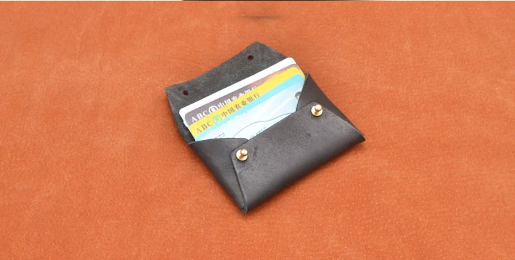 Сделай Сам кожаный ремесло монета сотовый телефон сумка фотоэлемент маленький и