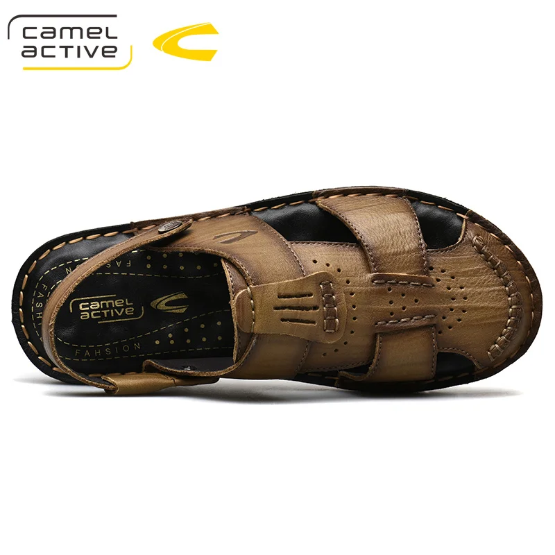Мужские сандалии Camel Active из натуральной кожи деловые повседневные шлепанцы