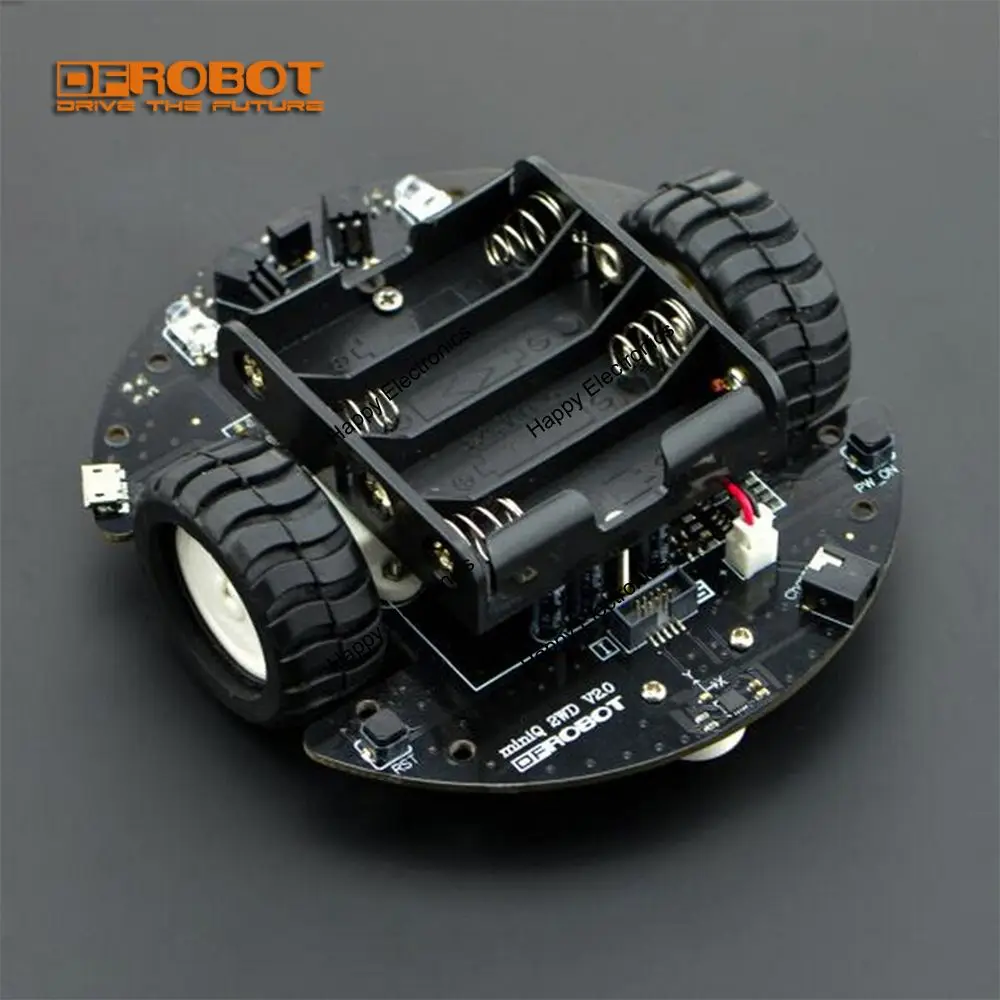 Полный комплект DFRobot MiniQ 2WD V2/Smart car/Mobile Robot обучающая платформа ATmega32u4 Leonardo для