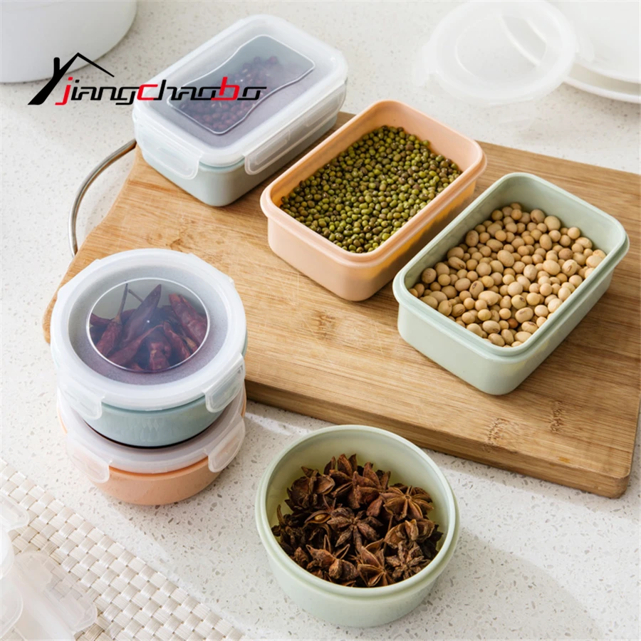 Новый Герметичный четкий набор пластиковый влагозащитный круглый форма Еда