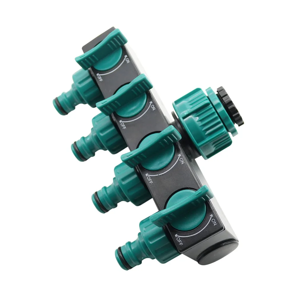 Garden Crane Water Control Valve 4-way Splitter Agricultural tools Yard Drip irrigation Faucet Adapter Quick connector | Дом и сад