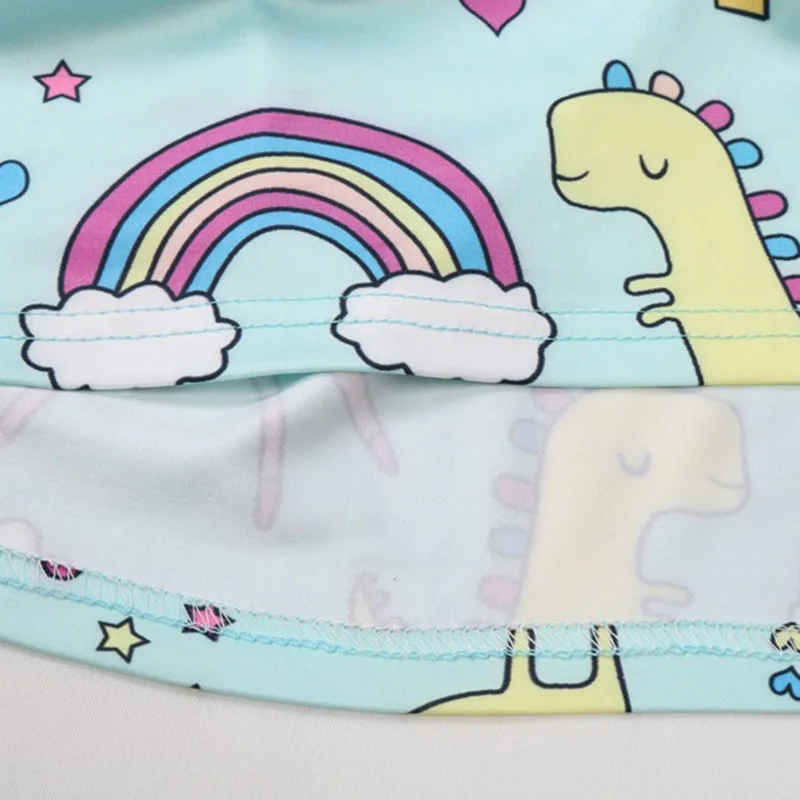 Unicorn Birthday Dress Casual Cartoon Pattern Princess Dresses Girls Clothing 2019 Summer Chirldren Cotton Clothes 4-8 Years | Детская