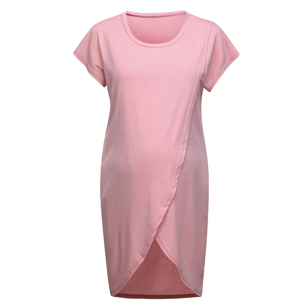 Summer Pregnant Women Nursing Dresses Clothes Women's Maternity Wrap Top Cap Sleeveless Layer Blouse Vest Dress | Мать и ребенок