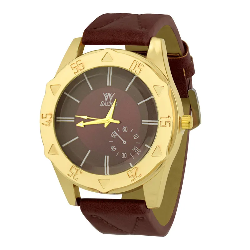 

Women Watches Ladies Simple Style Gold Quartz Wrist Watch Fashion Leather Band Watch Unique Casual Dress Clock reloj mujer /C