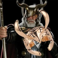 thor loki ring helmet dark world ragnarok viking odin norse mythology revenge gold silver color fashion jewelry men wholesale