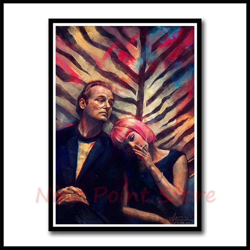 Lost in Translation белая бумага с покрытием, постеры для фильмов, настенные декоративные картины для столовой, бескаркасные - Цвет: Серебристый